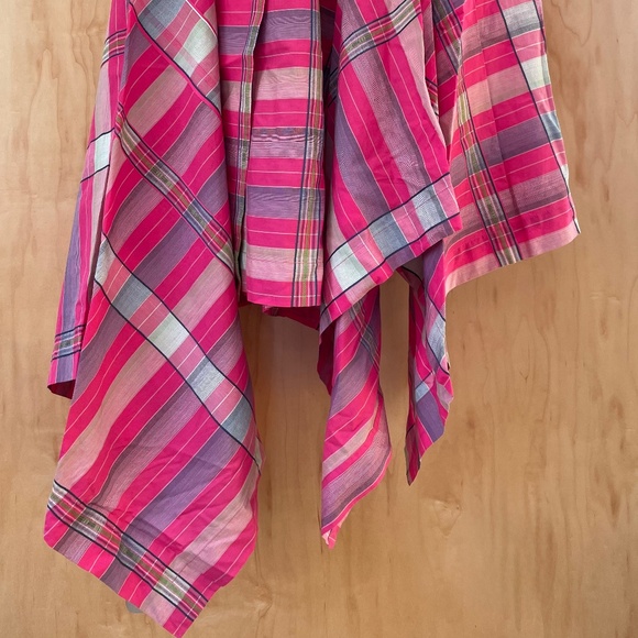 Vivienne Westwood Pink Plaid Corset Style Asymmetric Dress Size IT40, UK8 RARE - Picture 3 of 16